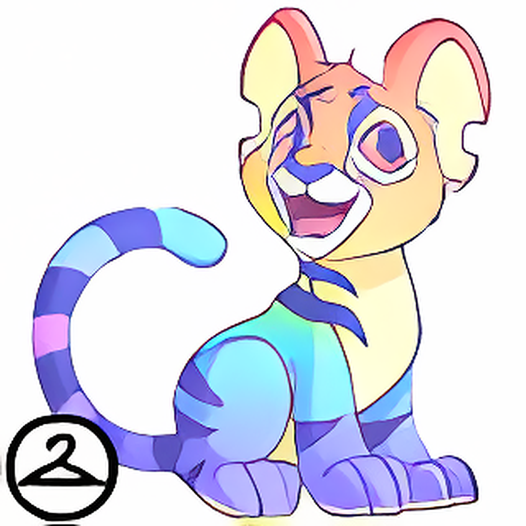 Prismatic Pastel: Adoring Rainbow Kougra