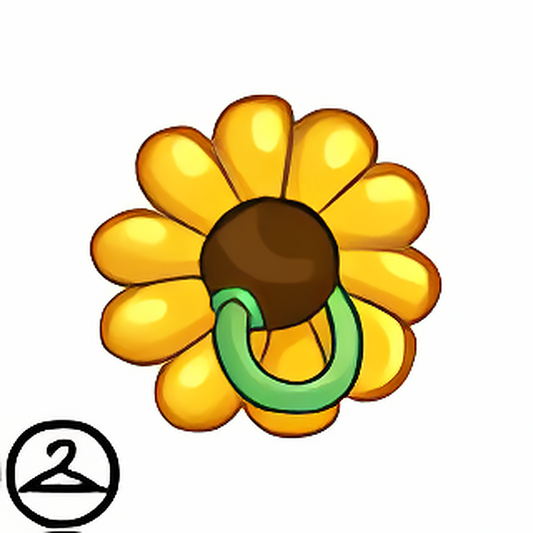 Dyeworks Yellow: Baby Spring Flower Binky
