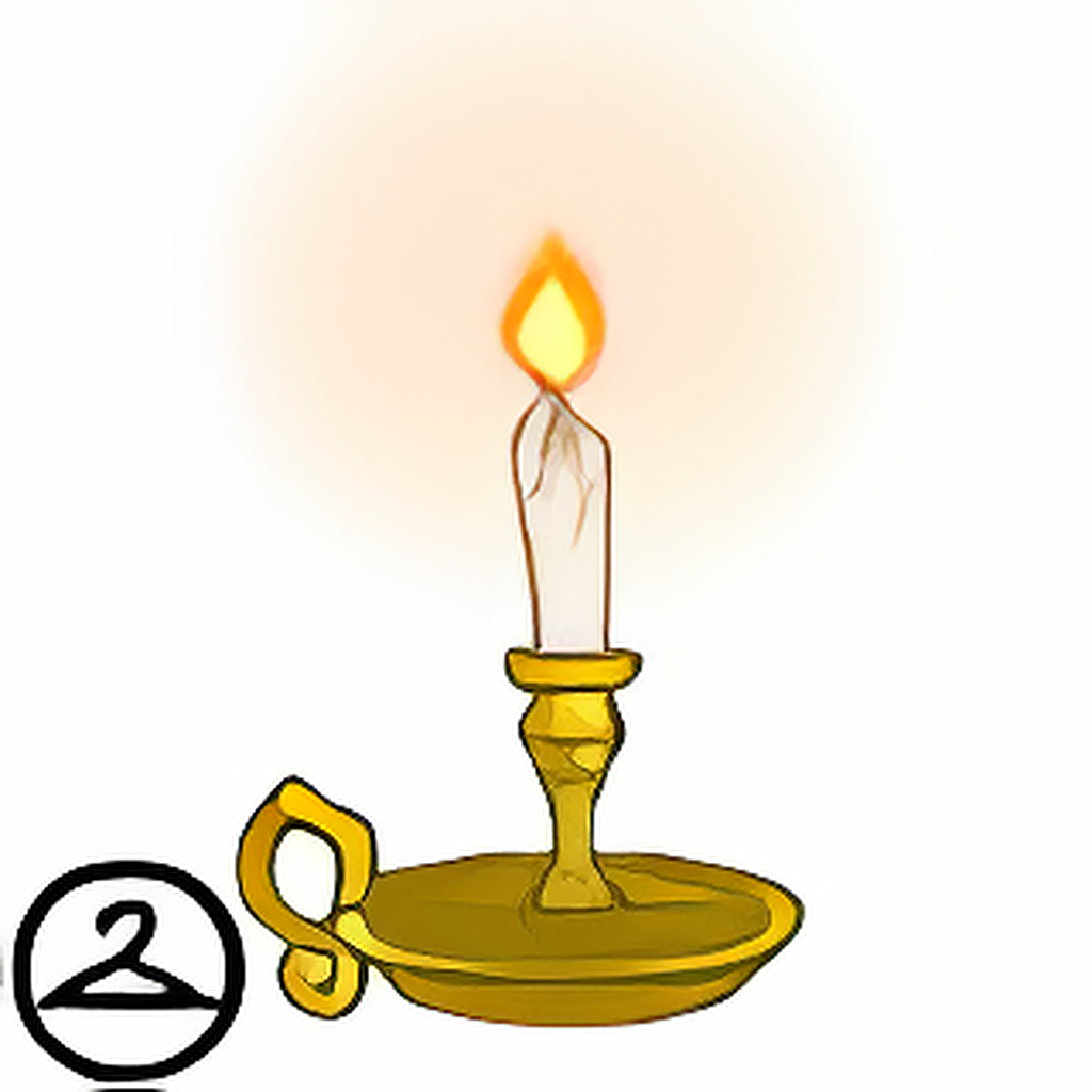Dyeworks Gold: Glowing Handheld Candle