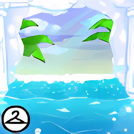 Oceanic White Cave Background