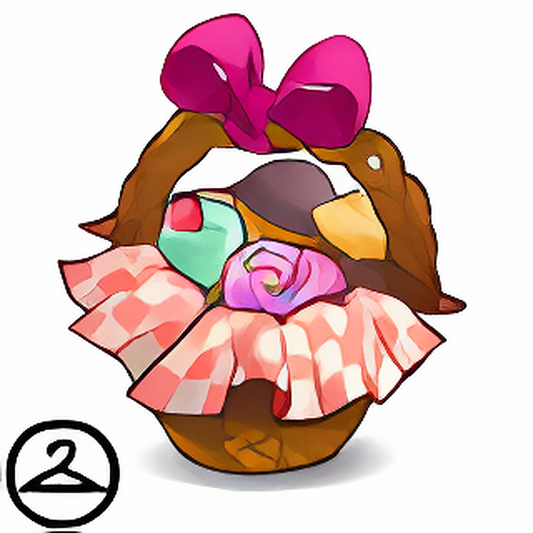 Basket of Valentine Cupcakes