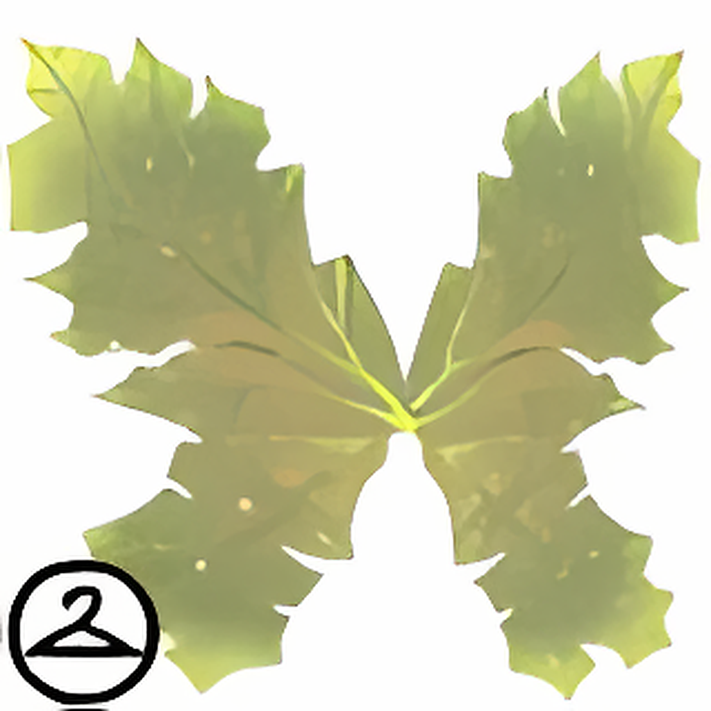 Glittery Leaf Wings