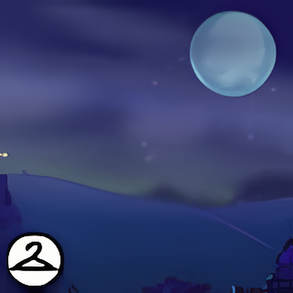 Dyeworks Blue: Haunted Sky Background