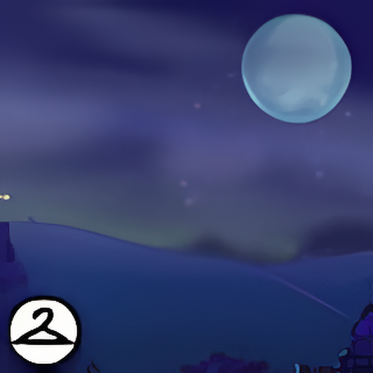 Dyeworks Blue: Haunted Sky Background