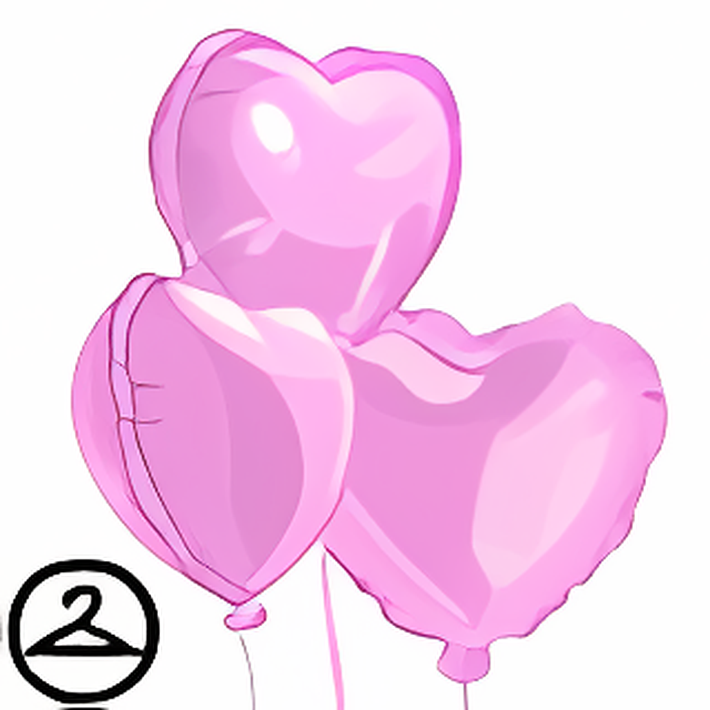 Dyeworks Light Pink: Gothic Valentine Balloons