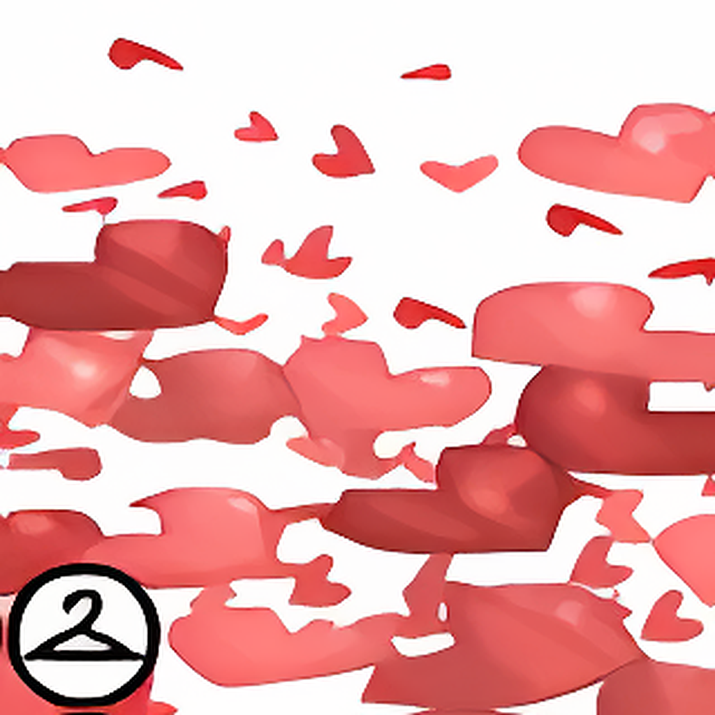 Dyeworks Red: Golden Heart Confetti