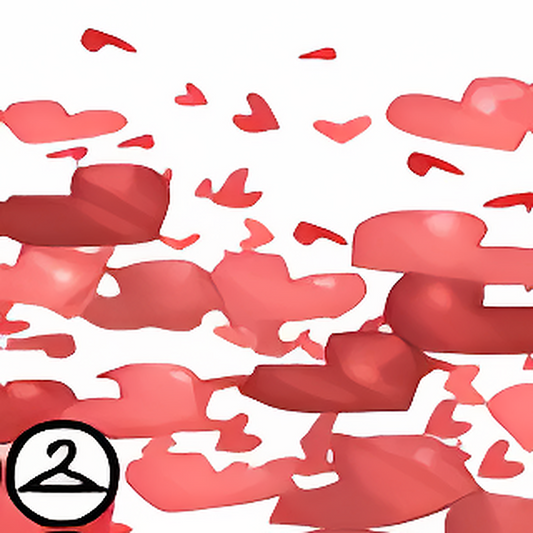 Dyeworks Red: Golden Heart Confetti
