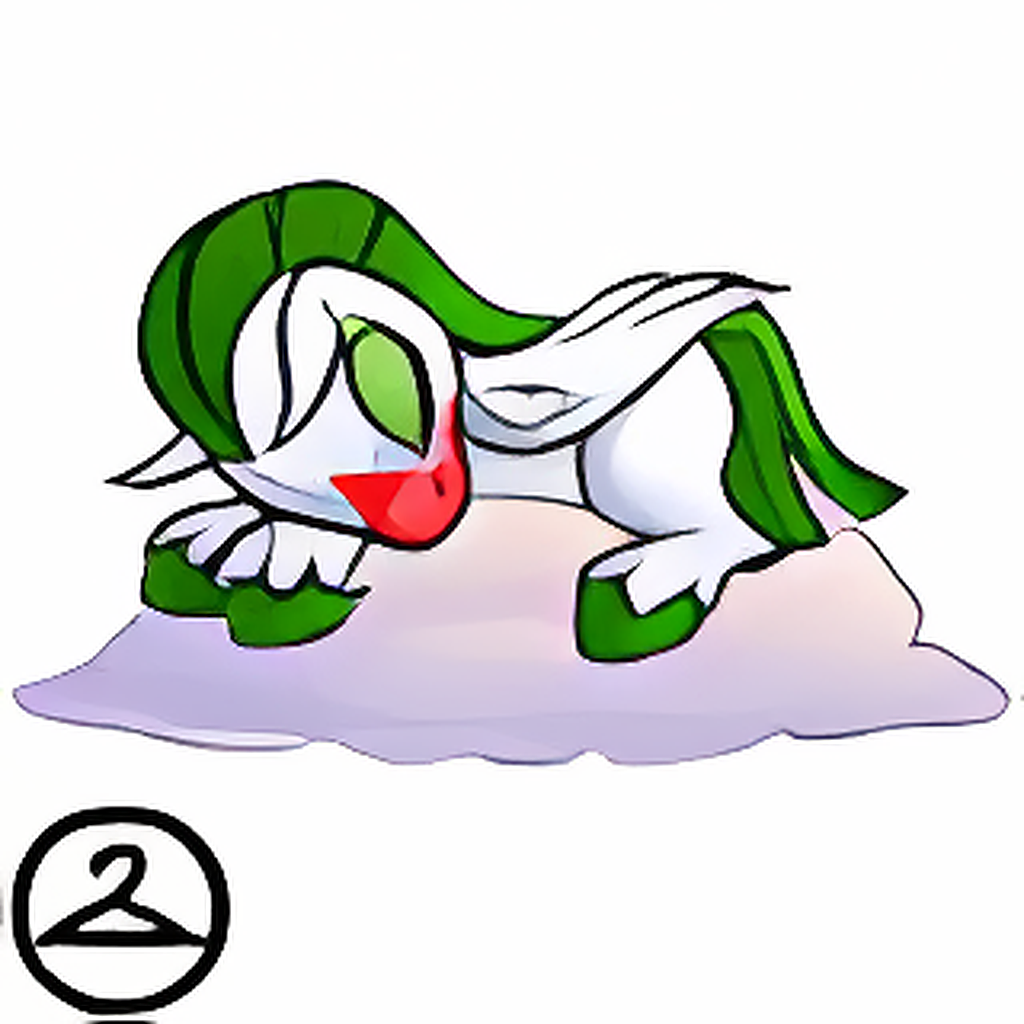 Sleeping Alabriss on a Cloud Petpet Companion