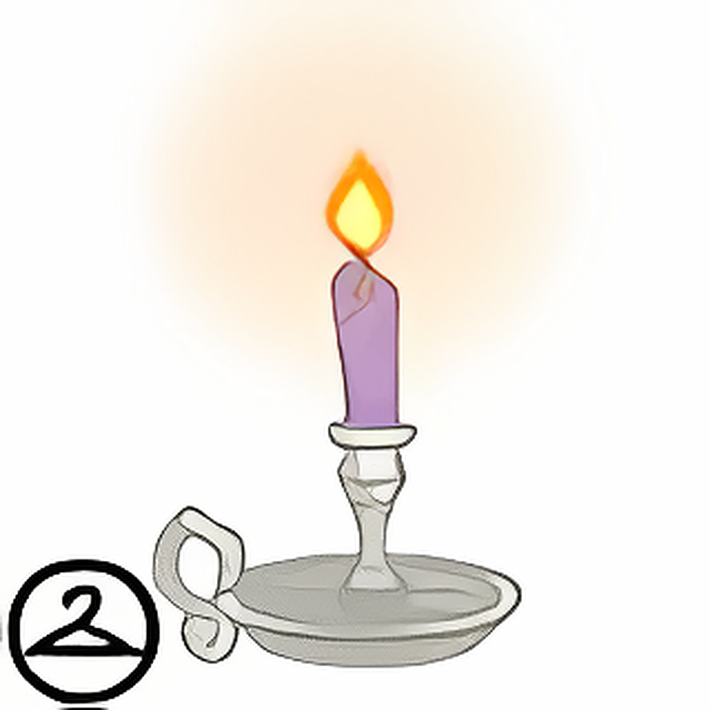 Dyeworks Purple: Glowing Handheld Candle
