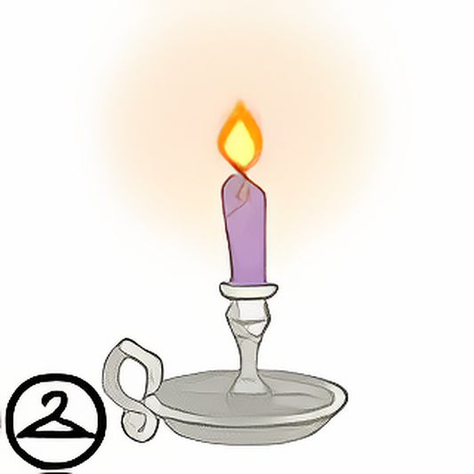 Dyeworks Purple: Glowing Handheld Candle