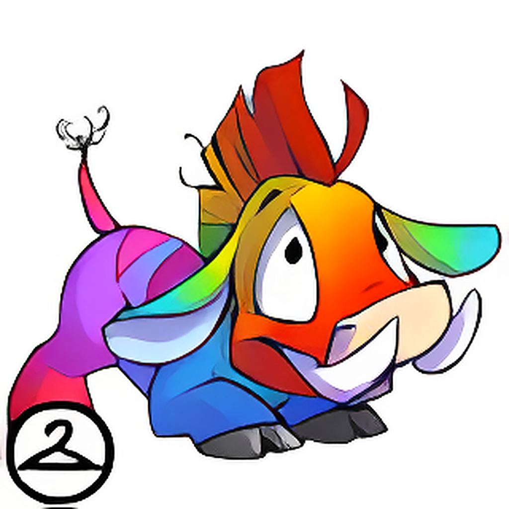 Adoring Rainbow Moehog
