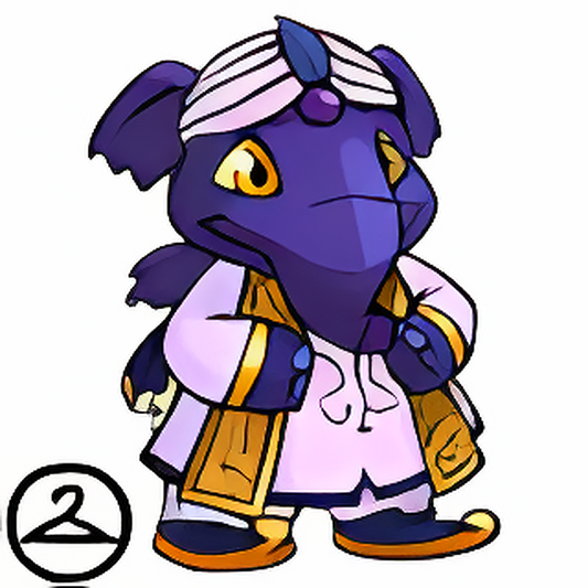 Prismatic Dusk: Nostalgic Royalboy Elephante