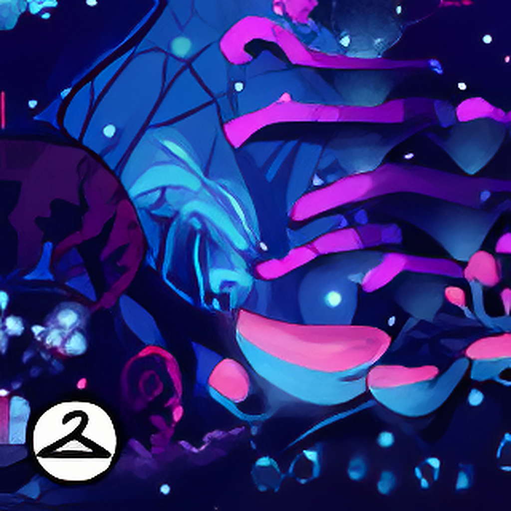 Magical Mushroom Forest Background