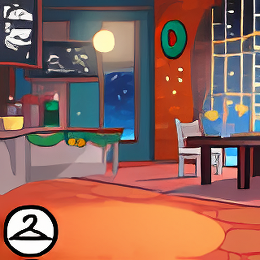 Wintery Coffee Cave Background