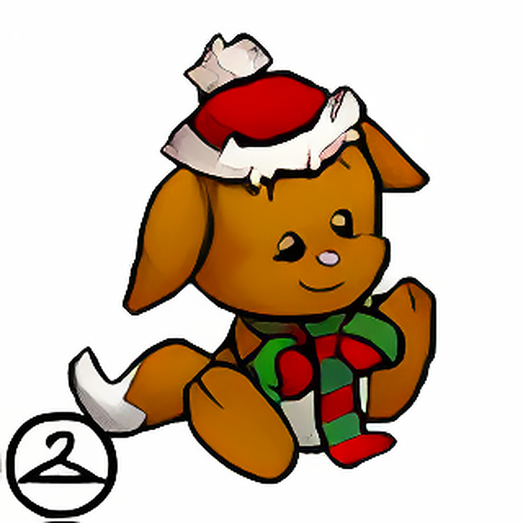 Pixel Christmas Kacheek Head Wearable