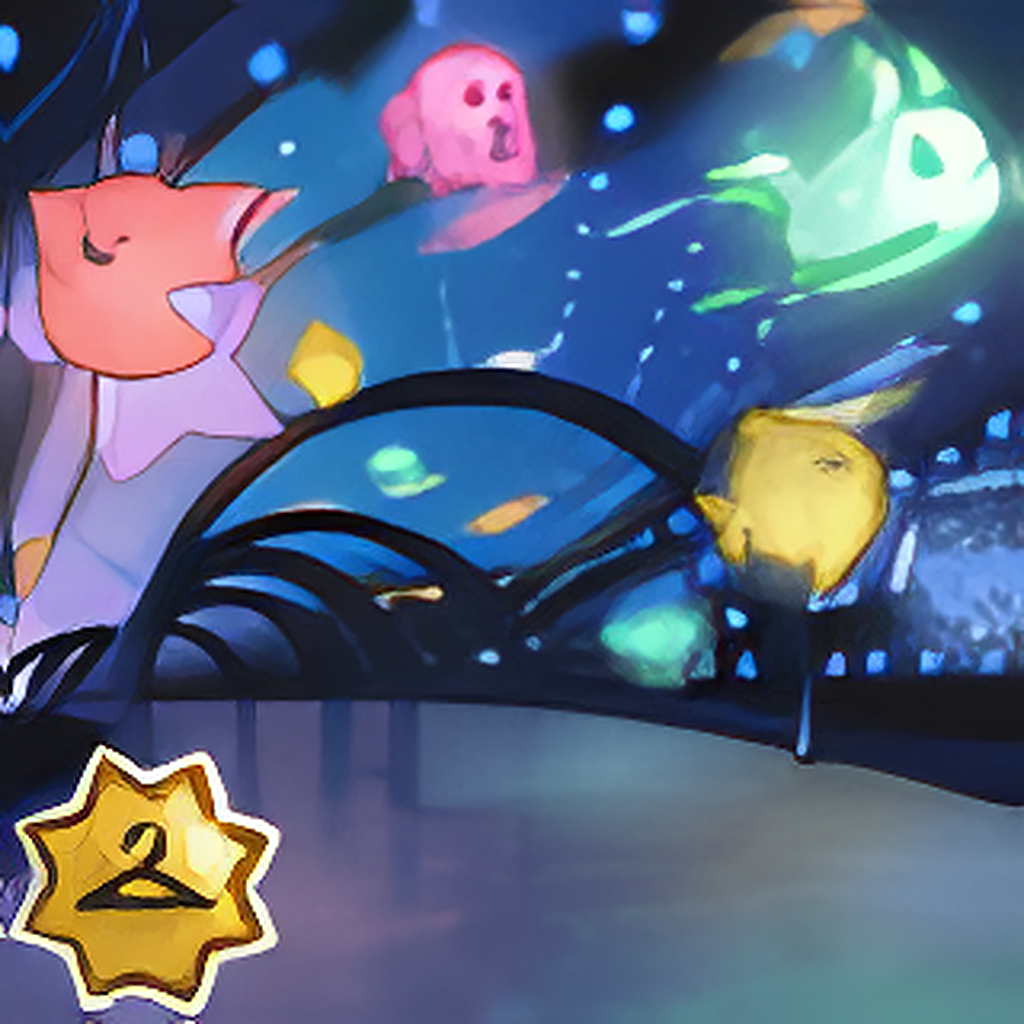 Night Light Oceanic Stars Background