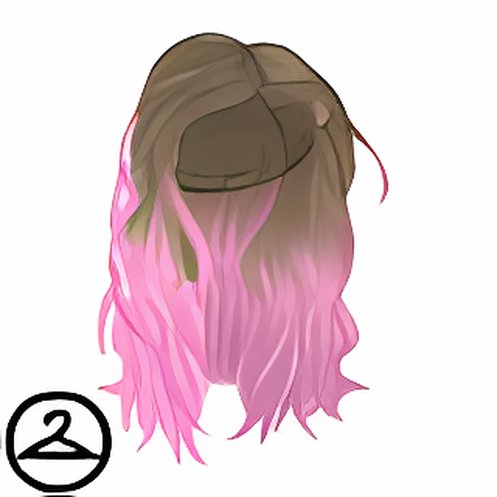 Bright Pink Ombre Wig