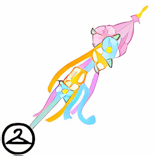 Flowery Ribbon Wand
