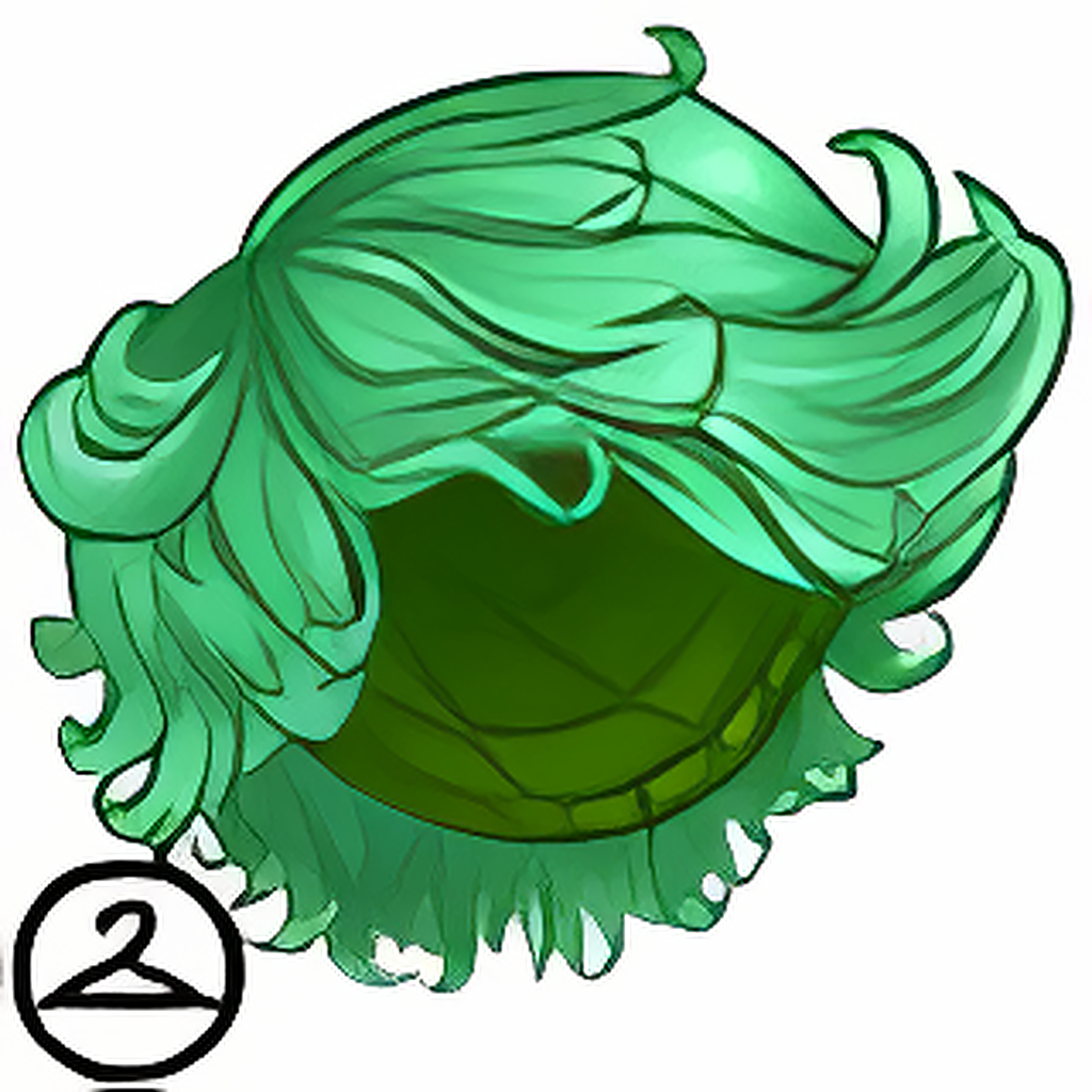 Dyeworks Green: Playful Tousled Wig