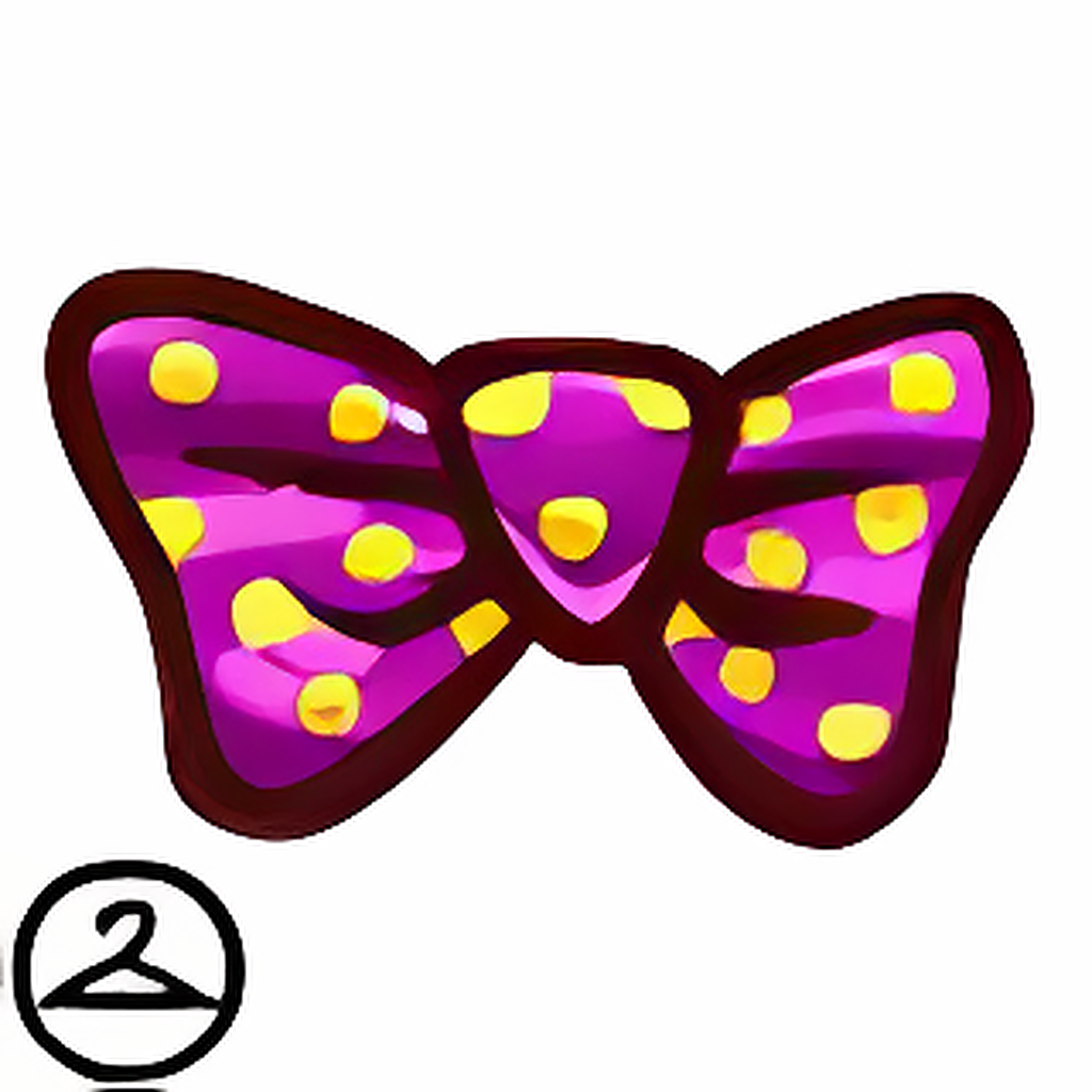 Polka Dotted Magenta Bow Tie