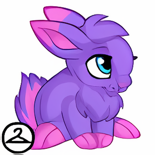 Dyeworks Void Purple: Sitting Snowbunny Friend
