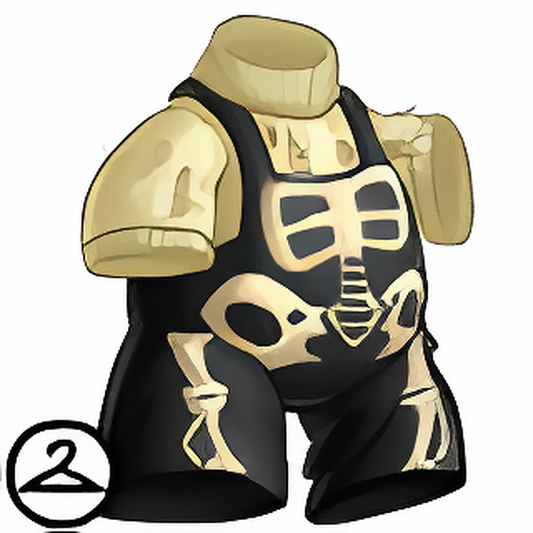 MME28-S2b: Spooky Skeleton Overalls Outfit