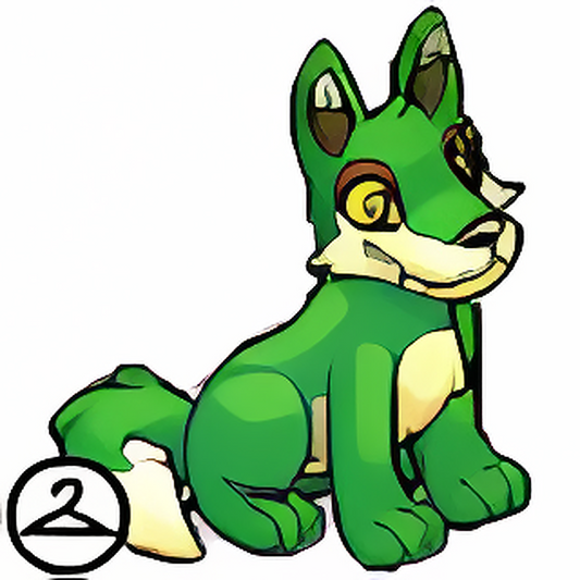 Habbo Hotel Green Lupe