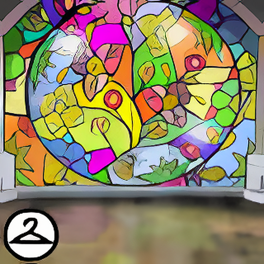 Stained Glass Flower Background
