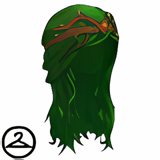 Serene Green Long Wig
