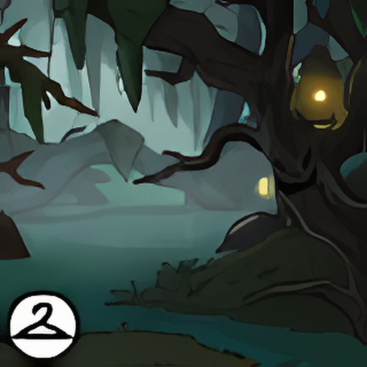 Spooky Swamp Background