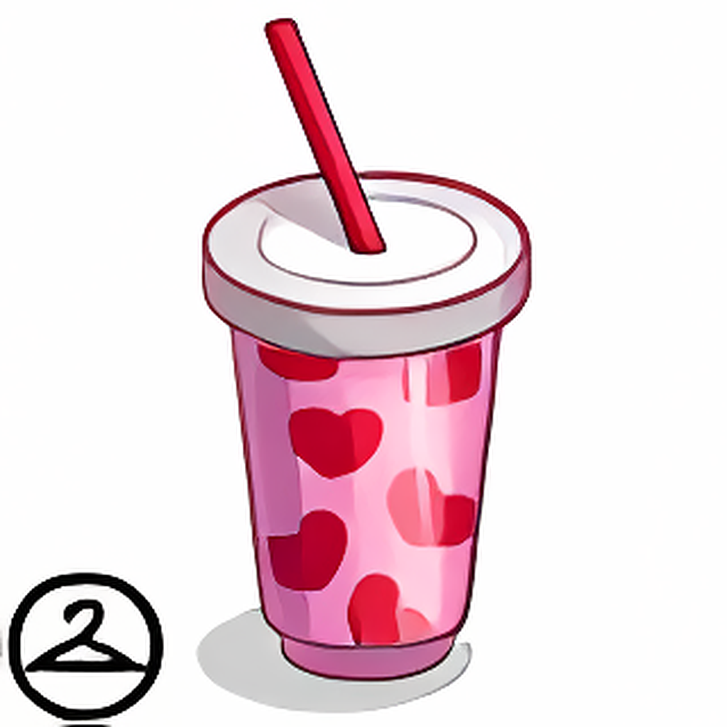 Heart-Printed Tumbler