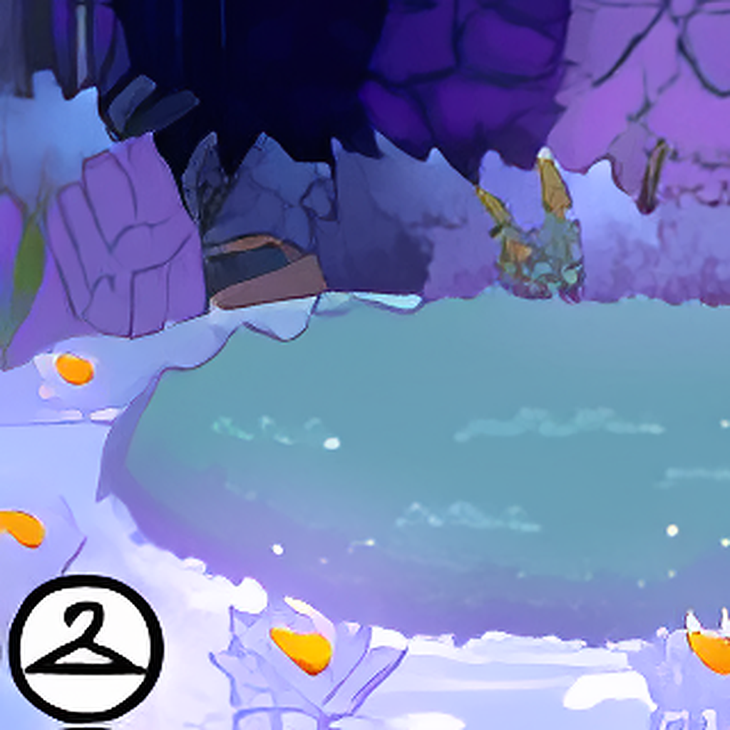 Magical Lotus Stream Background