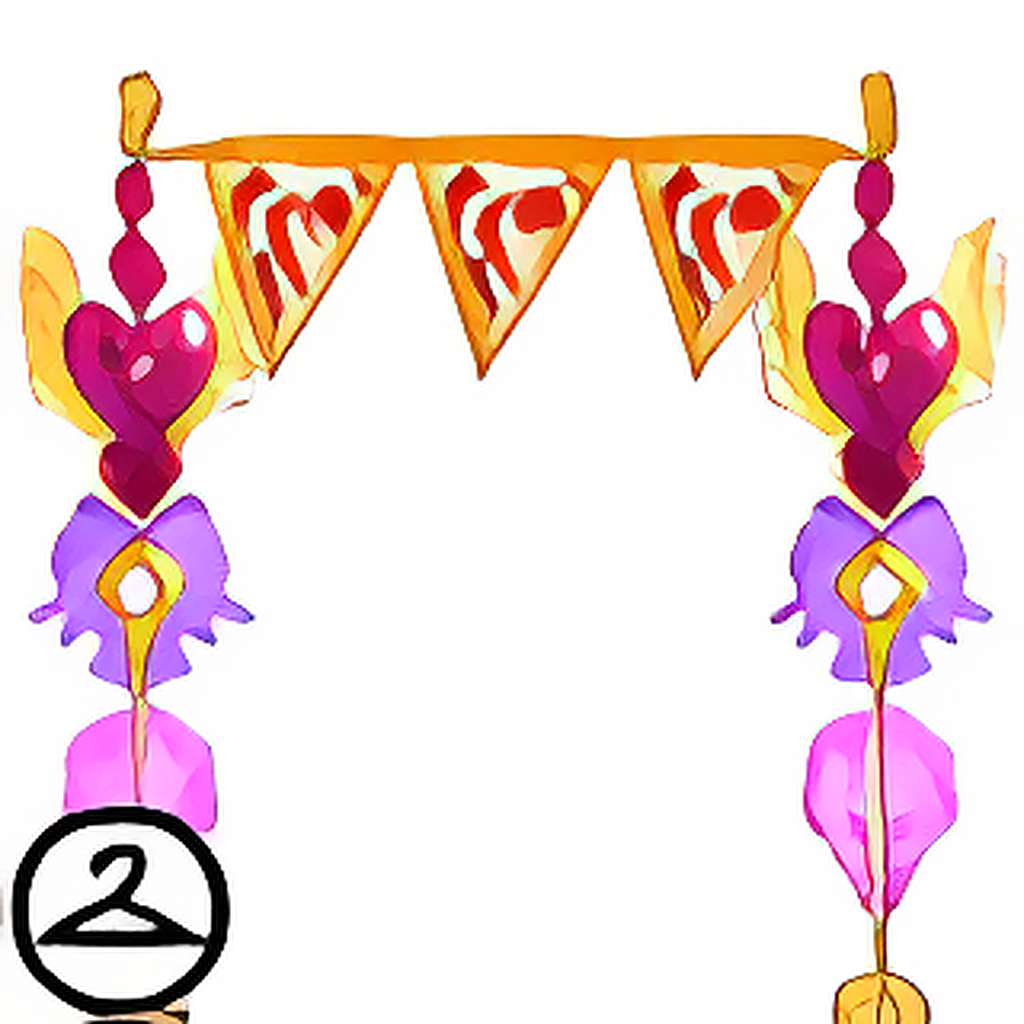 Heart Pennant Banner