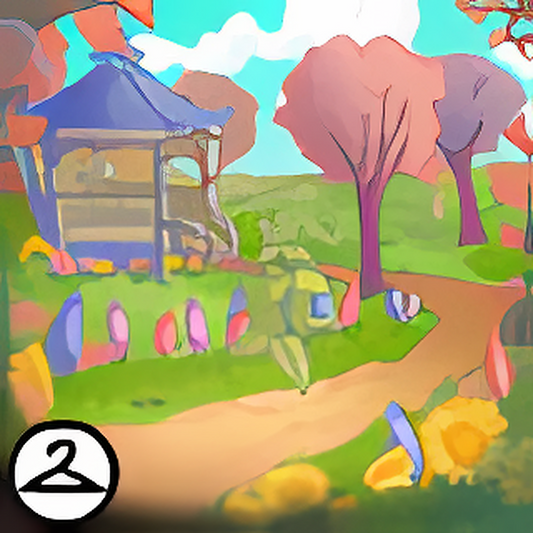 Seasonal Gazebo Path Background