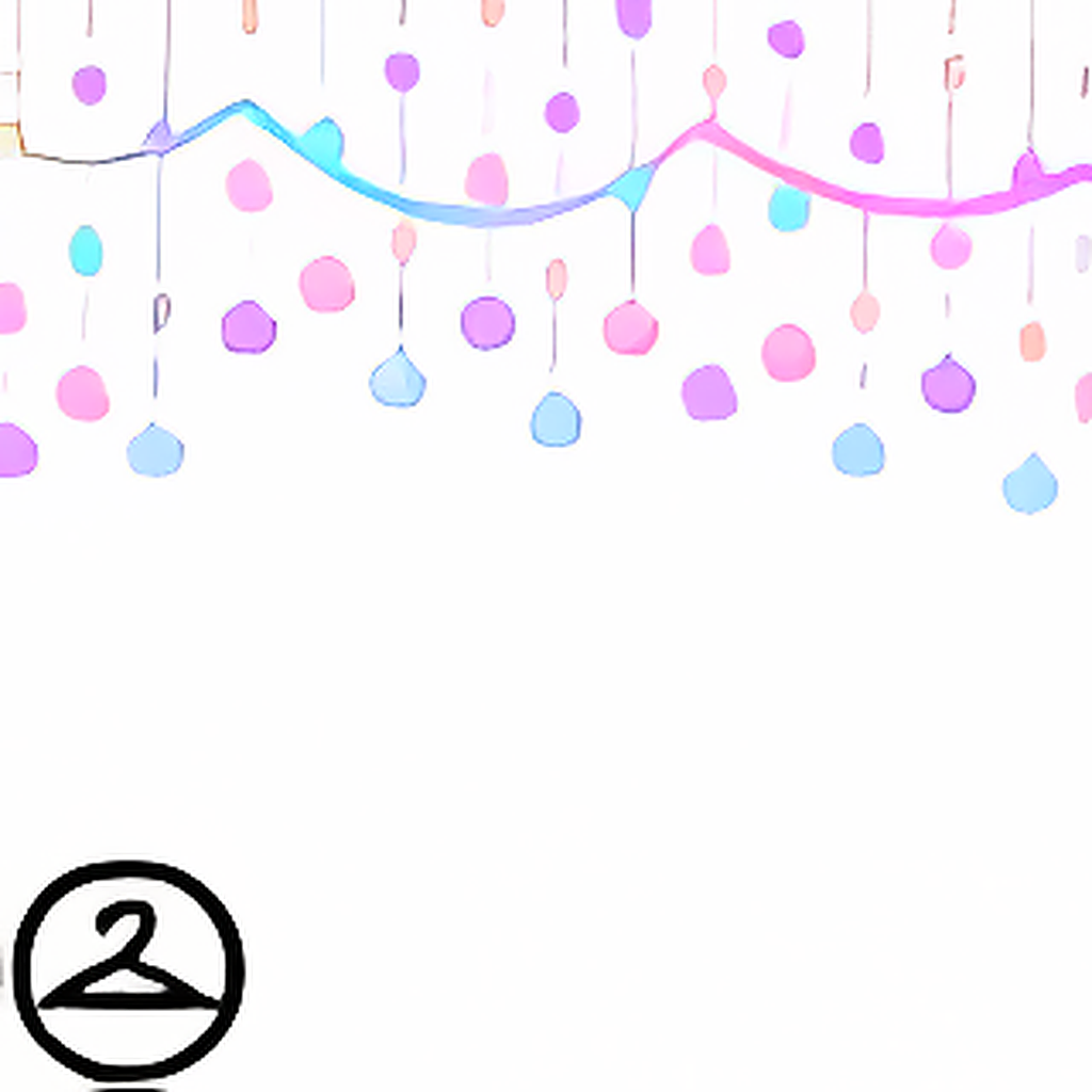 Kawaii Pastel Star Garland