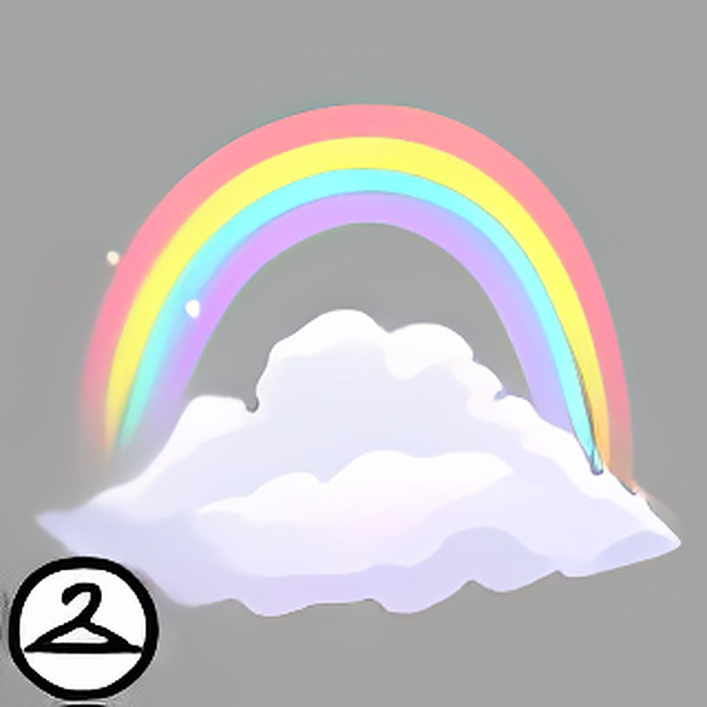 Nostalgic Rainbow Cloud Trinket