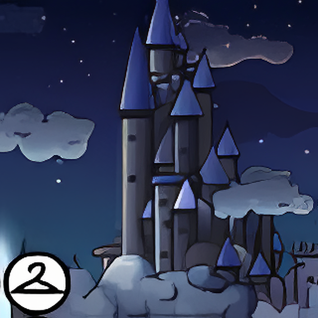 Dyeworks Midnight: Cloudy Sunset in Faerieland Background
