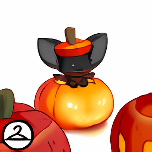 Black Faellie in a Pumpkin Companion