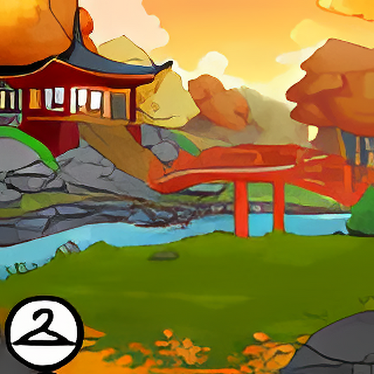 Shenkuu in Autumn Background