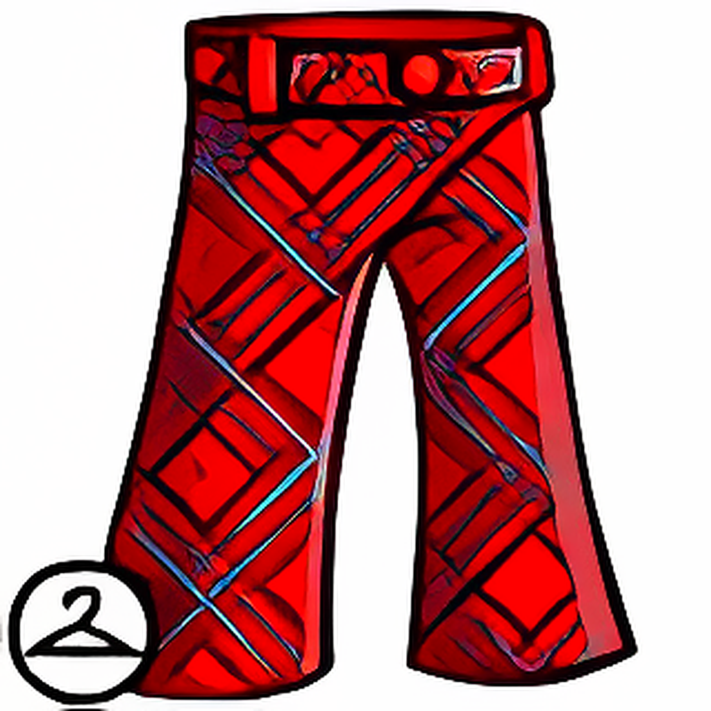 Vivid Plaid Trousers