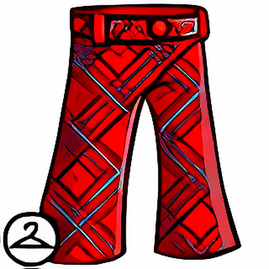 Vivid Plaid Trousers