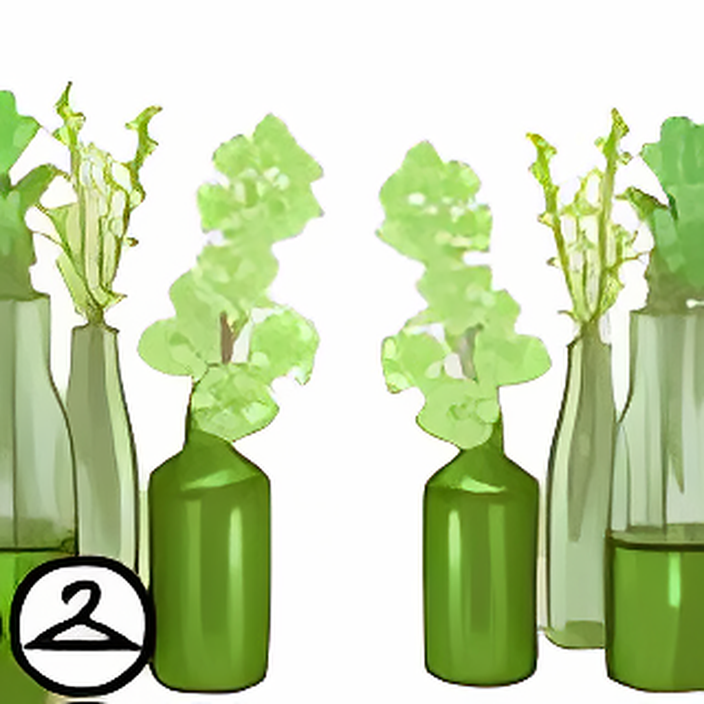 Dyeworks Green: Rose Gold Vases with Flowers