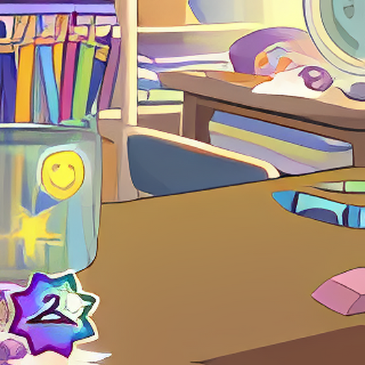 On a Classroom Shelf Background