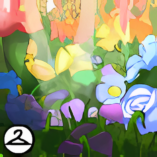 Dyeworks Rainbow: Among Flowers Background