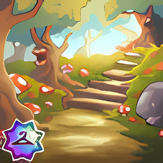 Mushroom Forest Background