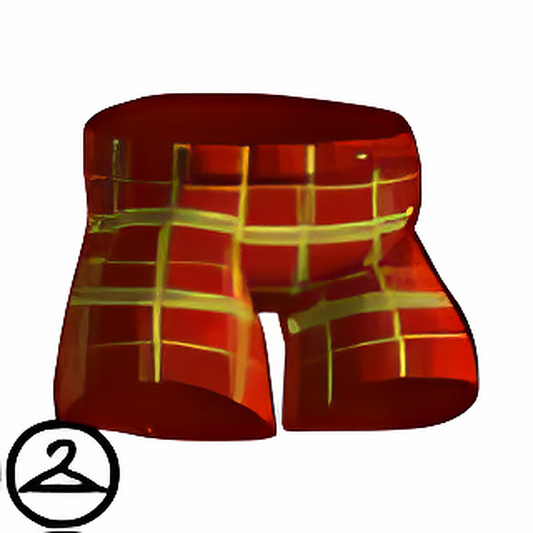 Burgundy Plaid Pants