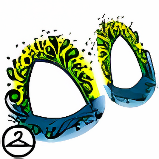 Blue and Green Splash Face Paint