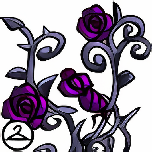 Black Flowering Vines Foreground