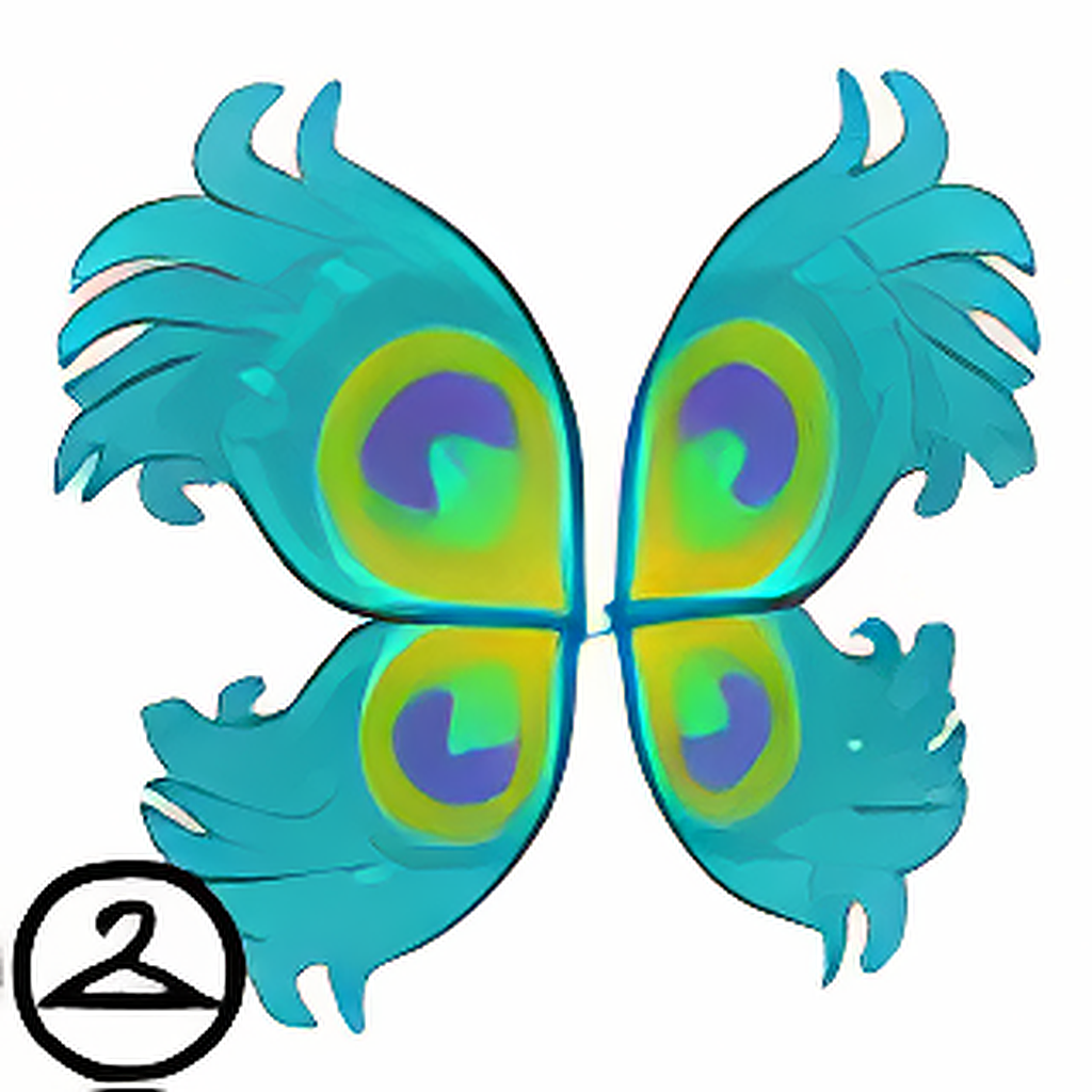 Colourful Feather Wings