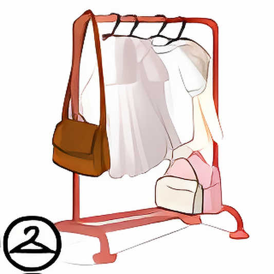 Dusty Rose Clothes Rail